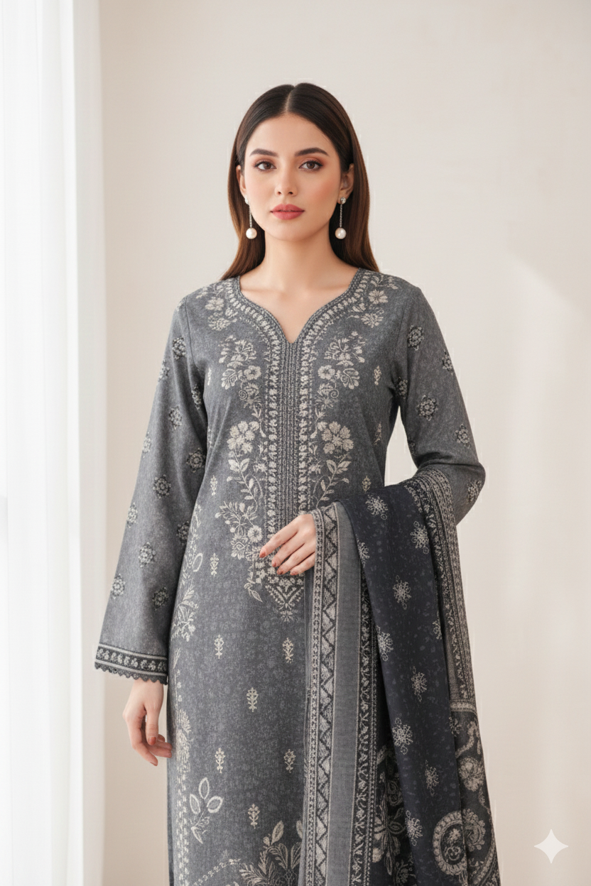 Shahnoor Emb Khaddar k-02