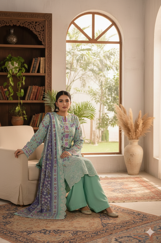 Shahnoor Emb Khaddar k-08