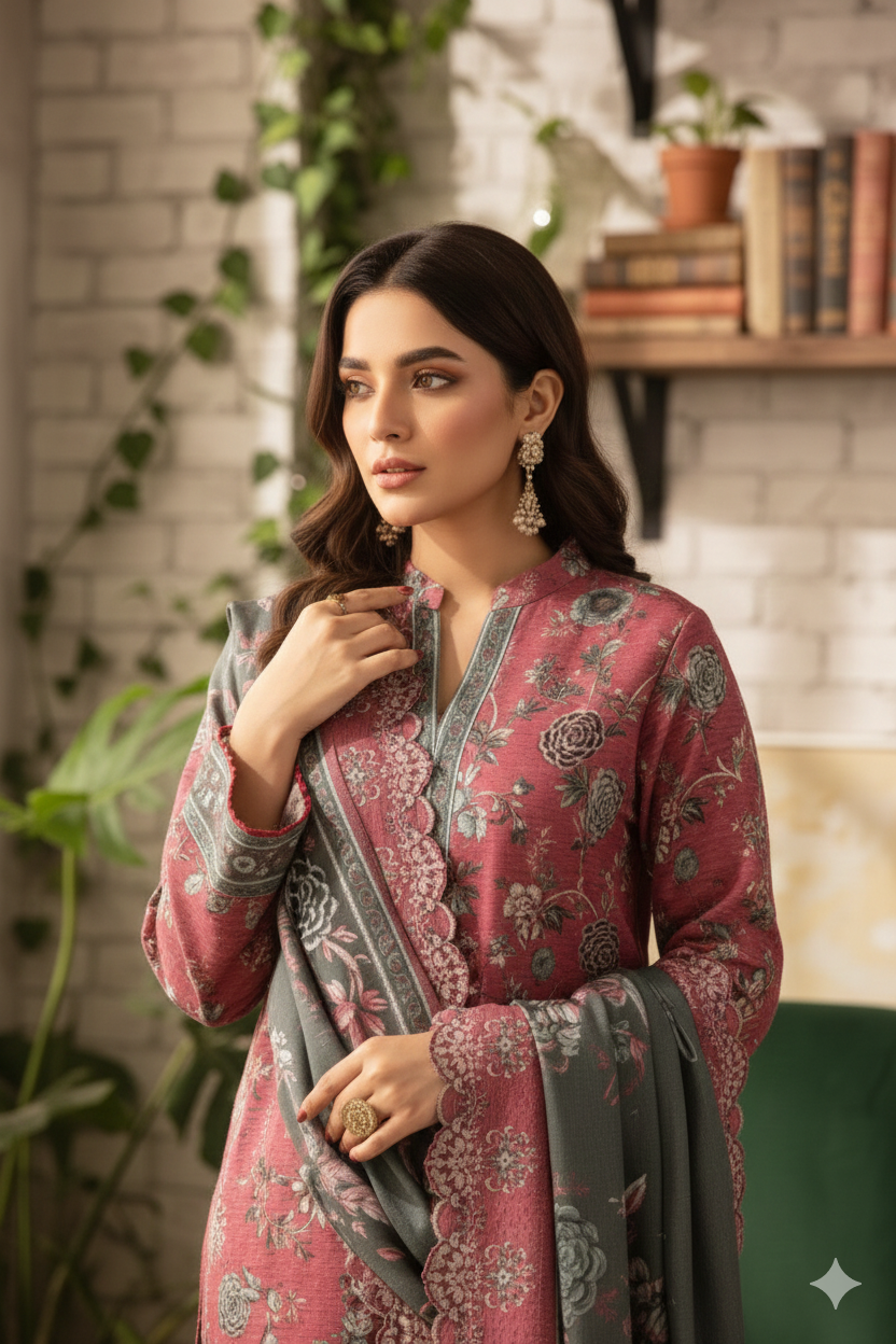 Shahnoor Embroidered Khaddar Winter Collection