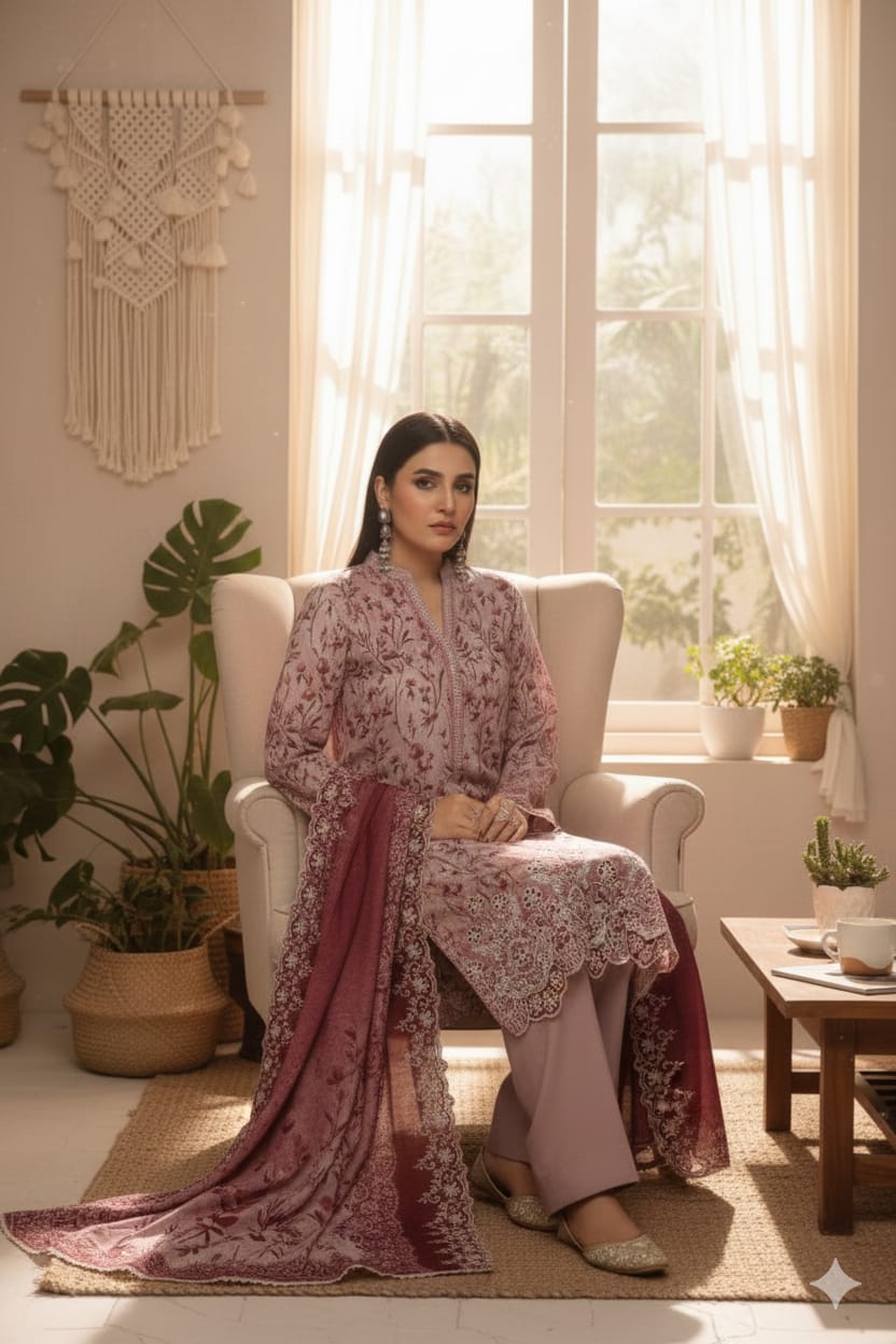 Shahnoor Emb Khaddar k-12