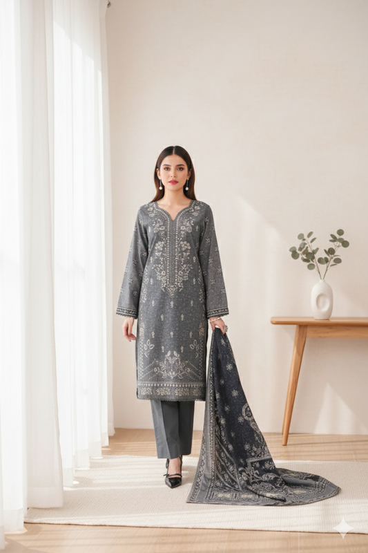 Shahnoor Emb Khaddar k-02