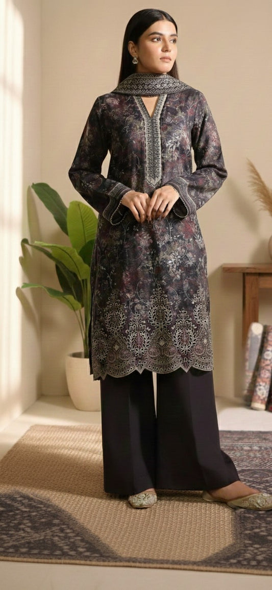 Shahnoor Emb Khaddar k-05