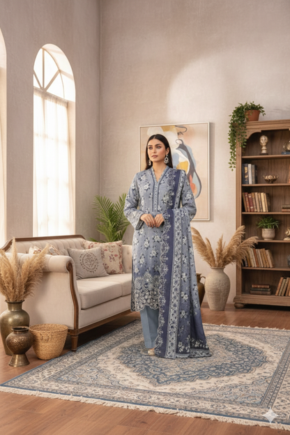 Shahnoor Emb Khaddar k-10