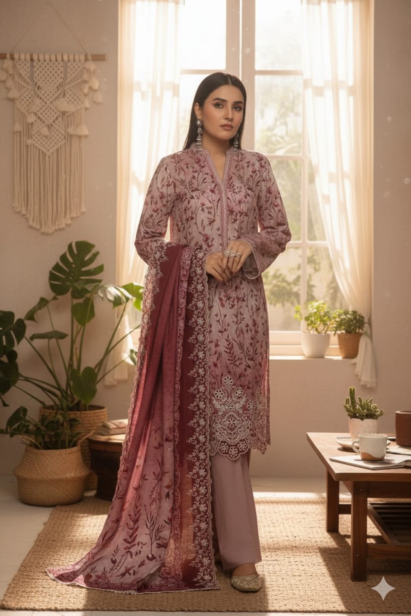 Shahnoor Emb Khaddar k-12